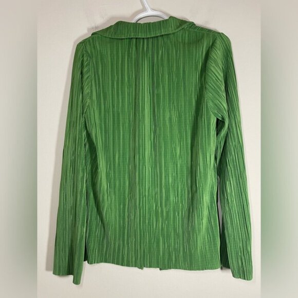 Zara Set Blogger’s Favourite Green Button Down Shirt and Pants - Picture 6 of 15